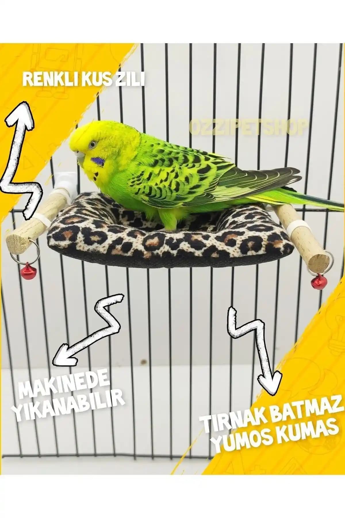 ozzipetshop Kuş Yastığı: Muhabbet Kuşları İçin Konforlu ve Fonksiyonel Uyku Alanı