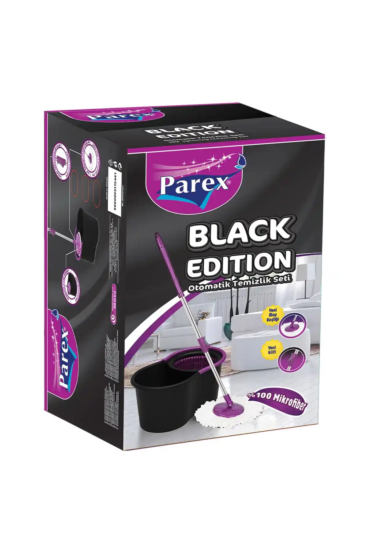 Parex Black Edition Oto Temizlik Seti ile Araç İçi Temizlikte Pratik ve Etkili Çözüm