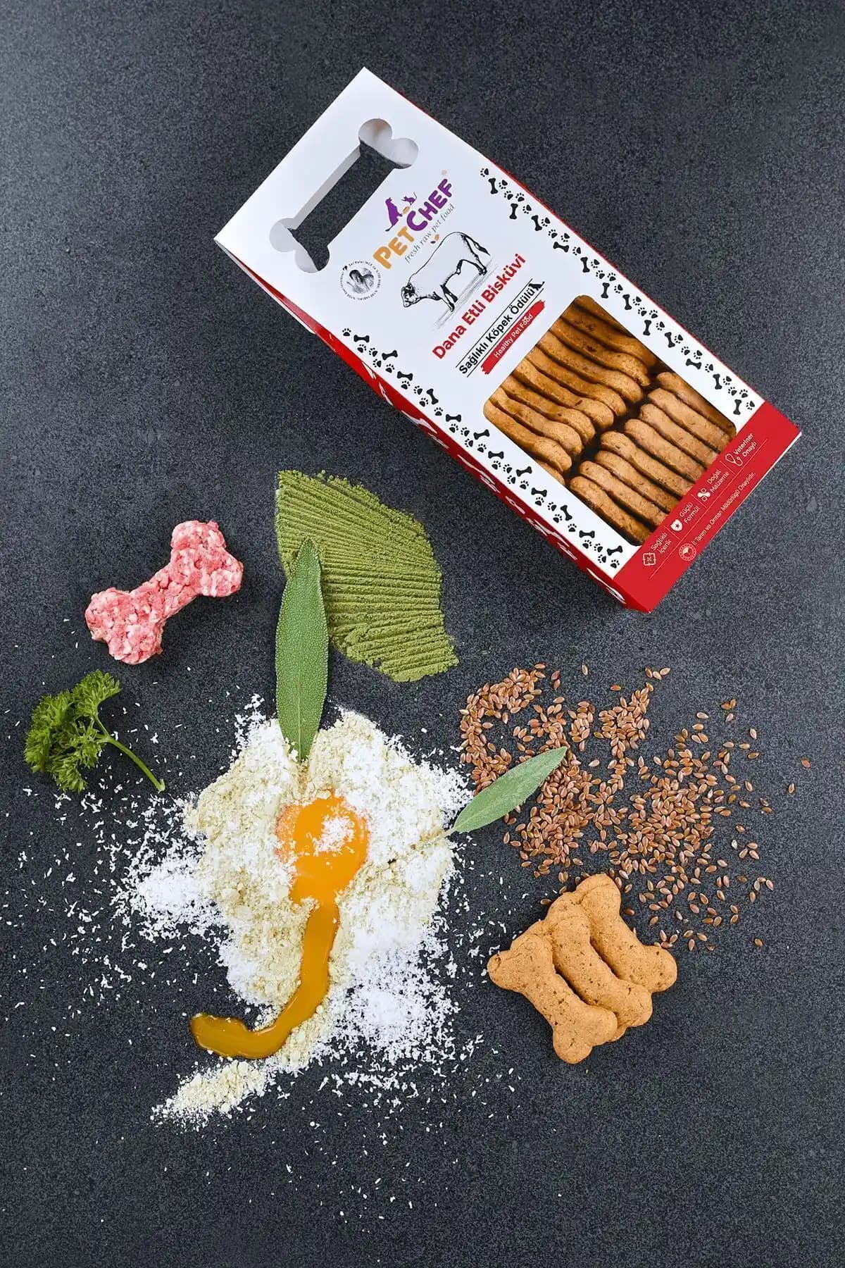 PetChef Dana Etli Ödül Bisküvisi: Sağlıklı ve Doğal Evcil Hayvan Ödül Maması