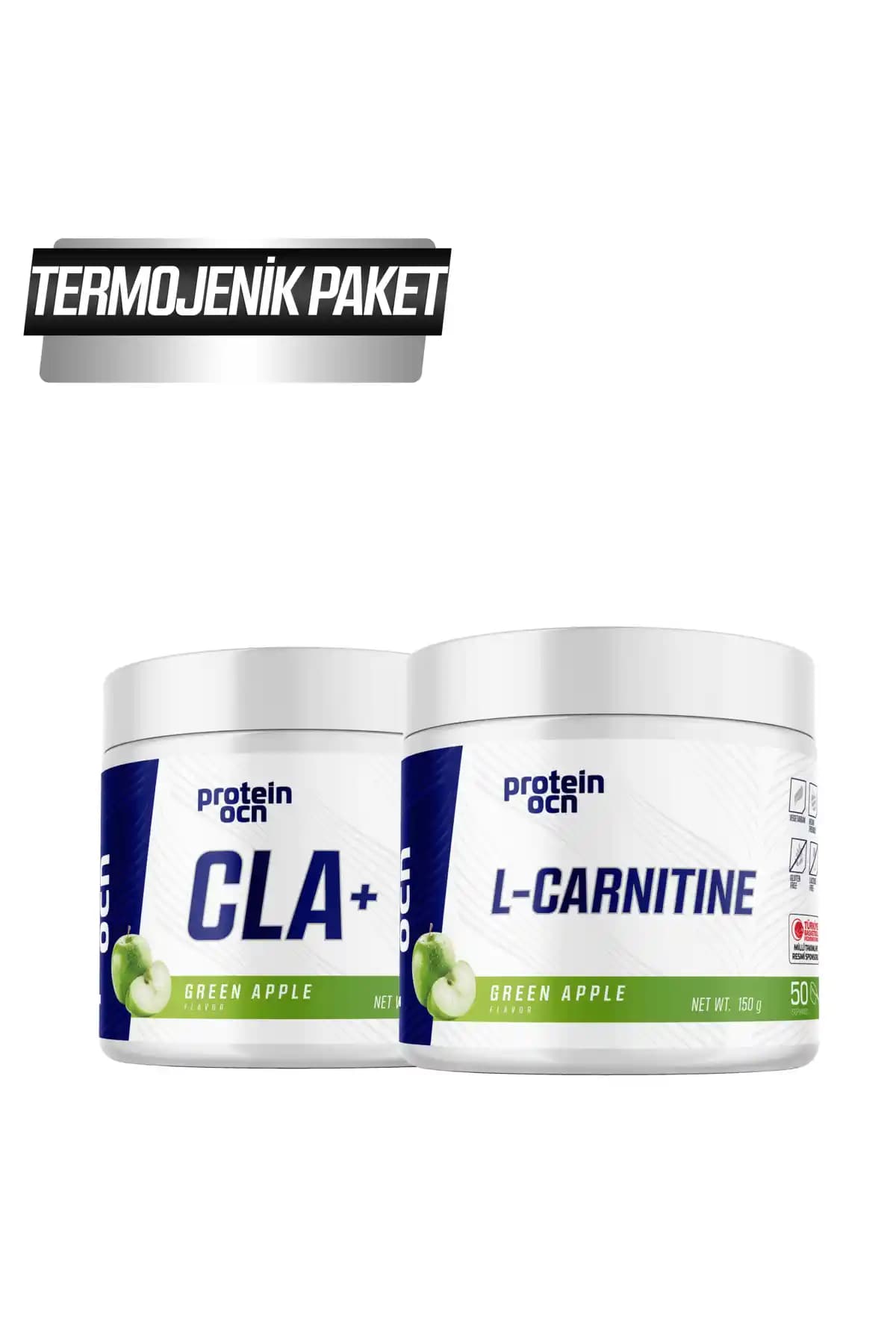 Proteinocean Termojenik Paket - Yeşil Elma Aromalı Metabolizma ve Yağ Yakımı Destekleyici