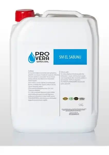 Provera Sıvı El Sabunu 5 kg: Hassas Ciltler İçin pH Dengeli ve Nemlendirici Formül