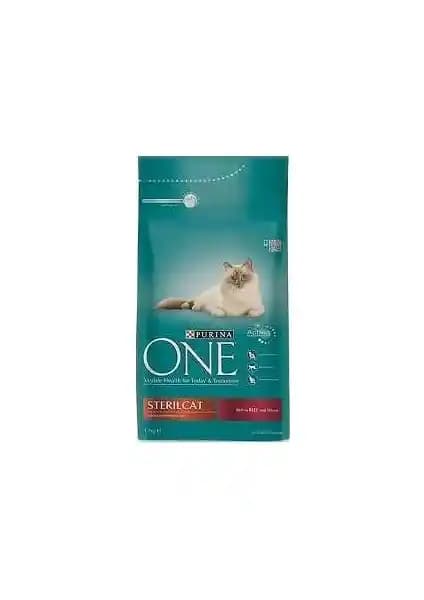 Purina One Sığır Etli Kısırlaştırılmış Kedi Maması 1,5 kg - Kısır Kediler İçin Dengeli Beslenme