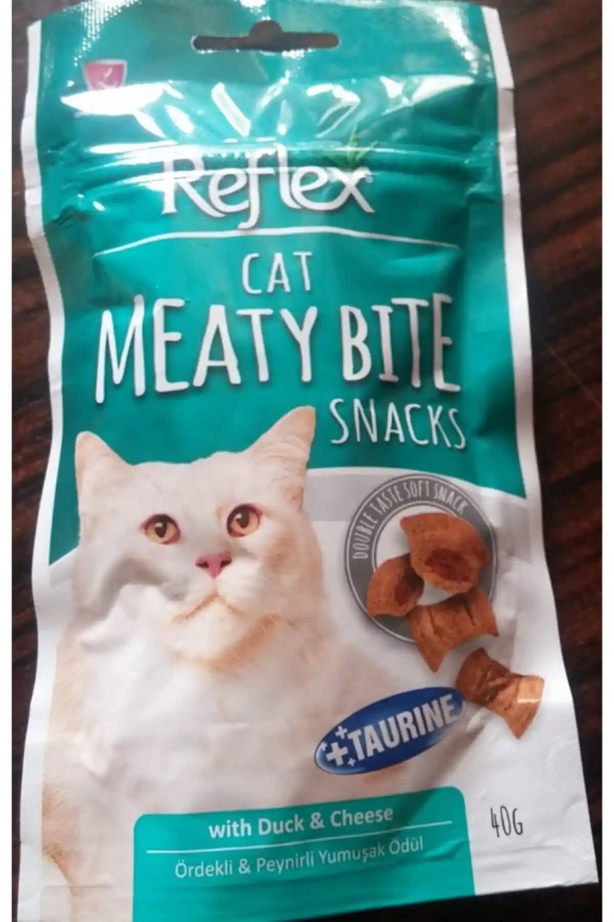 REFLEKS Meat Bite Ördekli Peynirli Yumuşak Kedi Ödülü 40 gr ile Sağlıklı Atıştırmalık