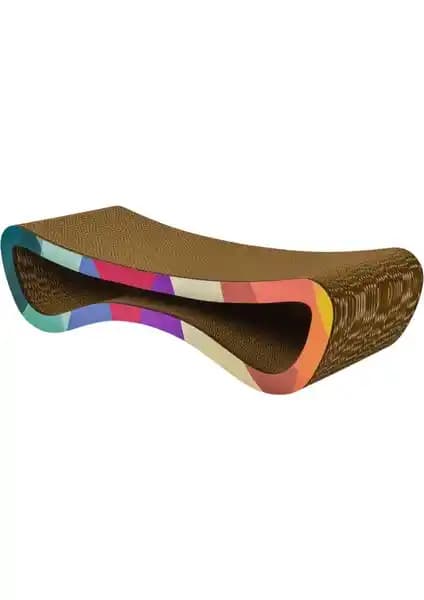 Rotipet Karton Kedi Tırmalama Modern Desenli Medium: Doğal ve Fonksiyonel Kedi Alanı