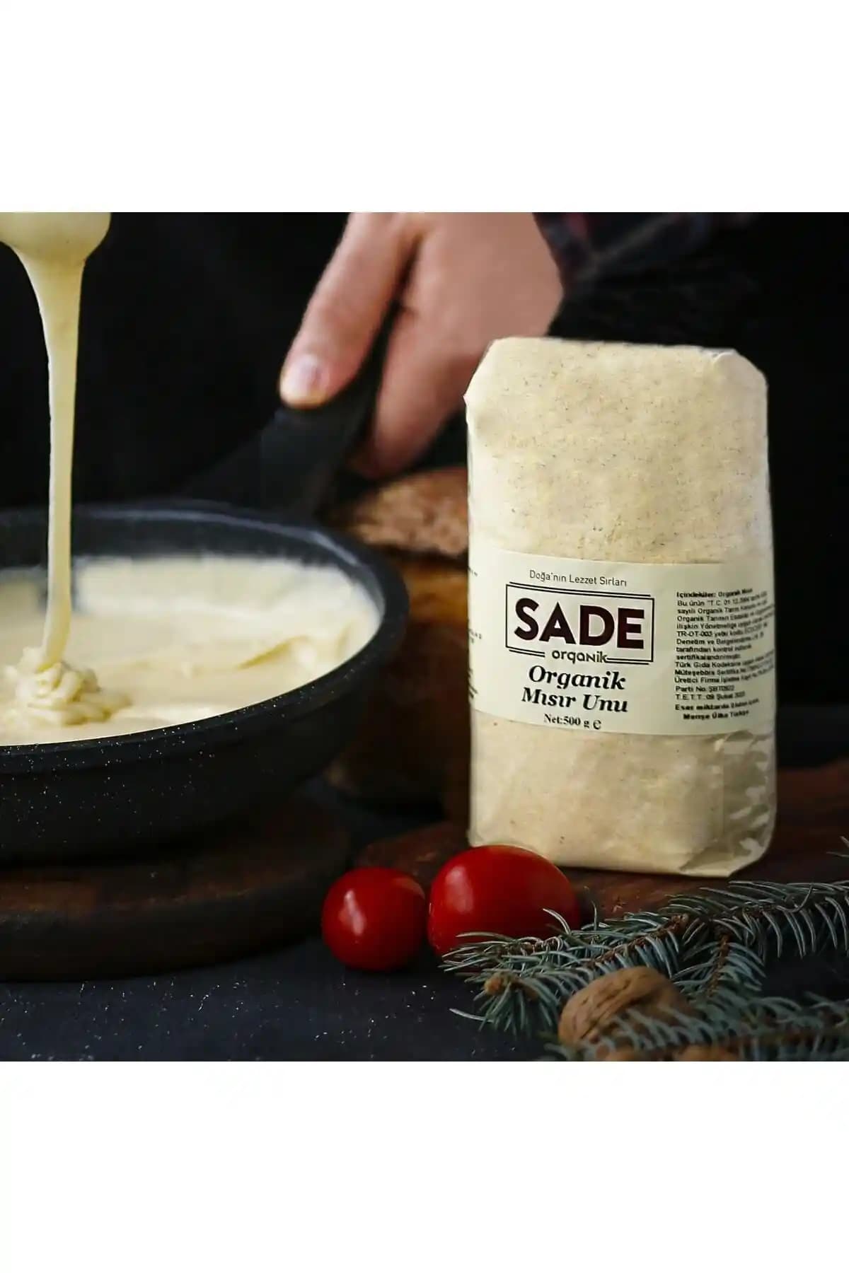 Sade Organik Mısır Unu 500 Gr: Doğal, Organik ve Çok Yönlü Kullanım İçin İdeal