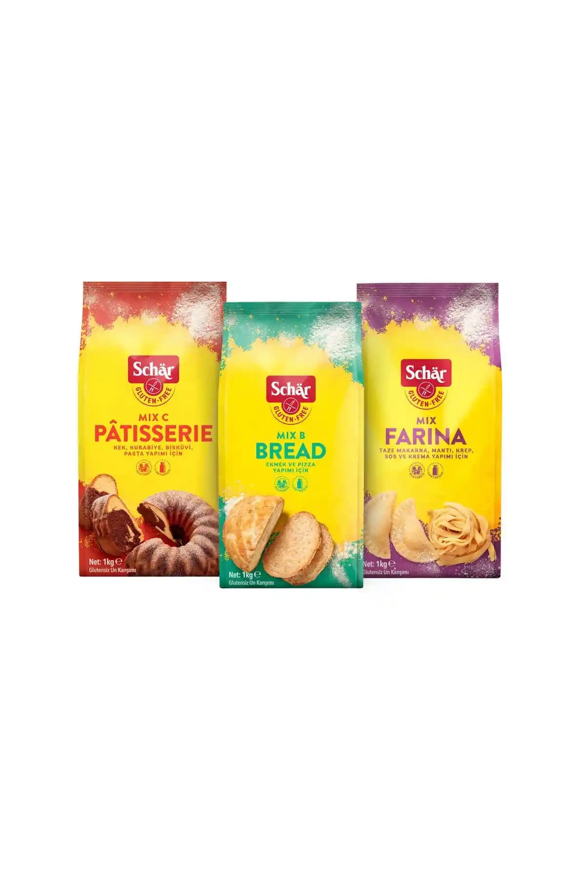 Schar Glutensiz 3'lü Un Seti: Sağlıklı ve Çok Yönlü Glutensiz Un Çeşitleri