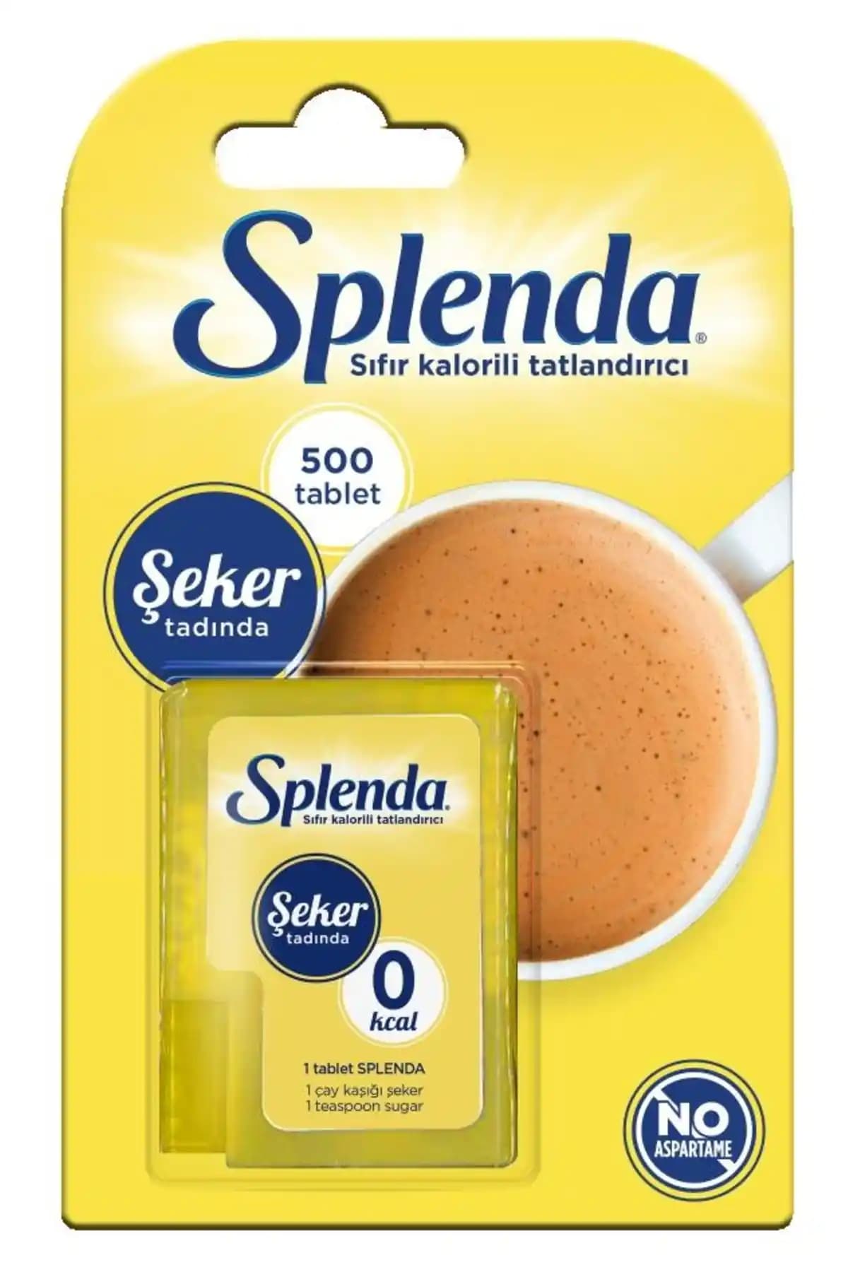 Splenda Sugar Alternative 500 Tablet Tatlandırıcı: Şekere Yakın Düşük Kalorili Alternatif