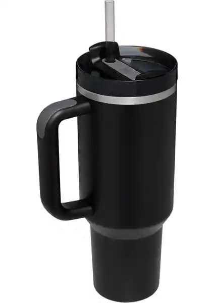 Stanley Quencher Pipetli Termos 1,18 L Siyah: Dayanıklı ve Fonksiyonel Soğuk-Sıcak İçecek Koruma