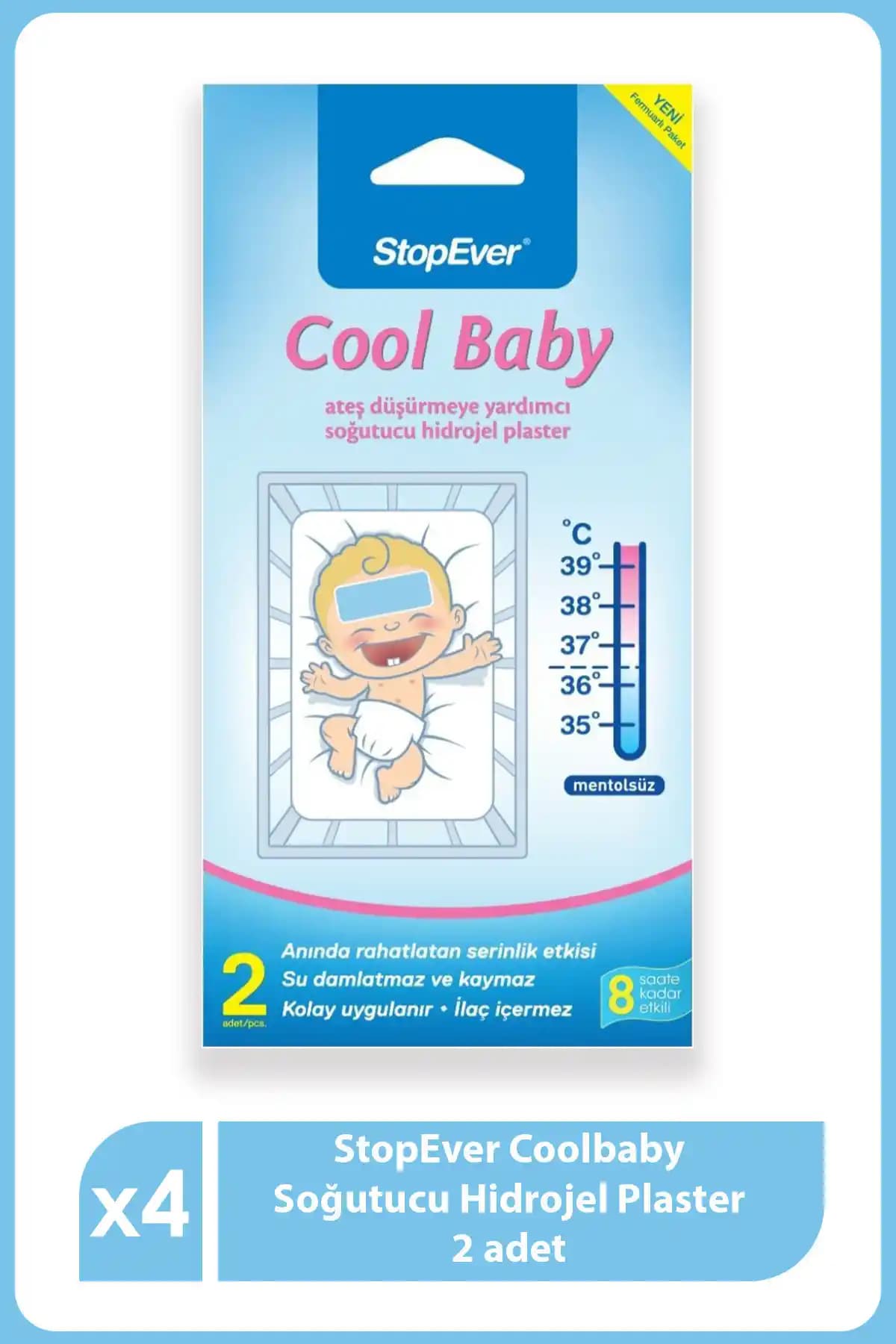 StopEver Cool Baby Hidrojel Plaster ile Bebeklerde Etkili Ateş Düşürme Çözümü