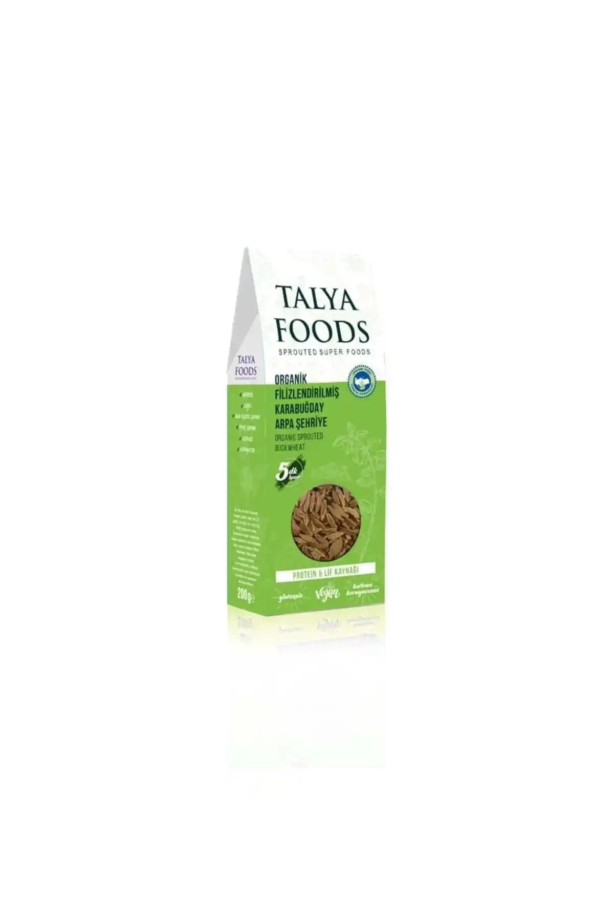 TALYA FOODS Glutensiz Çiğ Karabuğday Şehriye 200 G: Doğal ve Yüksek Proteinli Alternatif