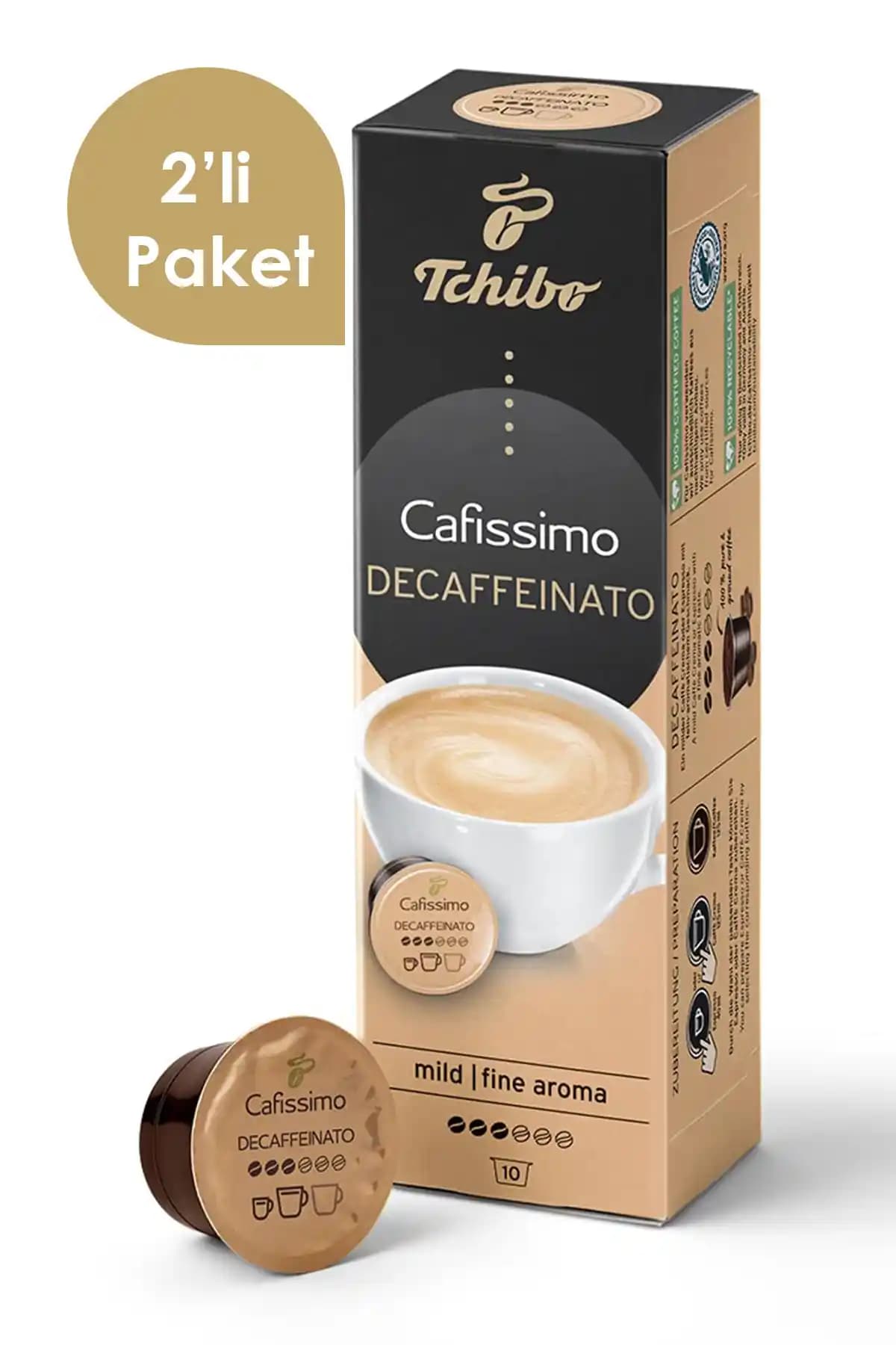 Tchibo Cafissimo Caffè Crema Decaffeinato Kapsül Kahve: Kafeinsiz, Yoğun Krema Tadında
