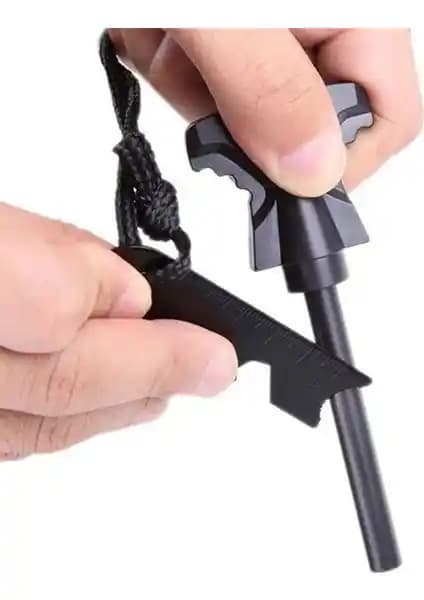 Valkyrie 12CM Magnezyum Taşlı Kamp Ateş Yakma Aracı - Dayanıklı ve Pratik