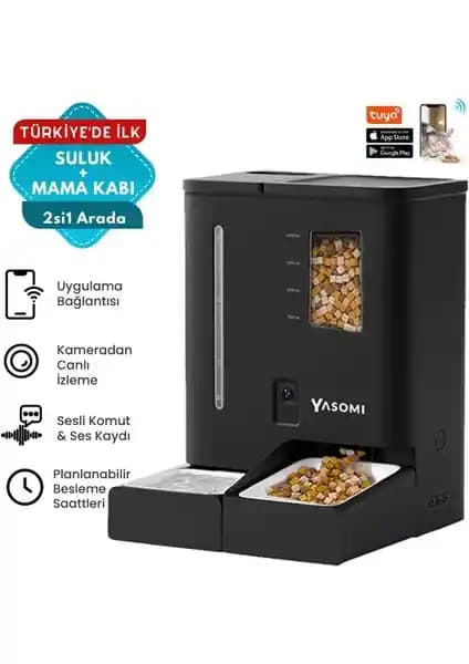Yasomi DU-F03V Smartpaw+ 4L/5L Kapasiteli Akıllı Otomatik Mama ve Su Kabı