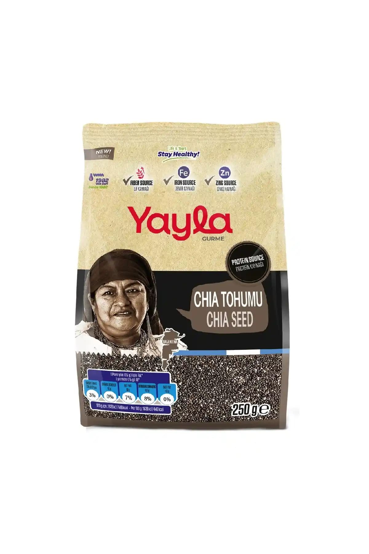 Yayla Gurme Chia Tohumu 250 gr: Sağlıklı Yaşam İçin Doğal ve Besleyici Süper Gıda