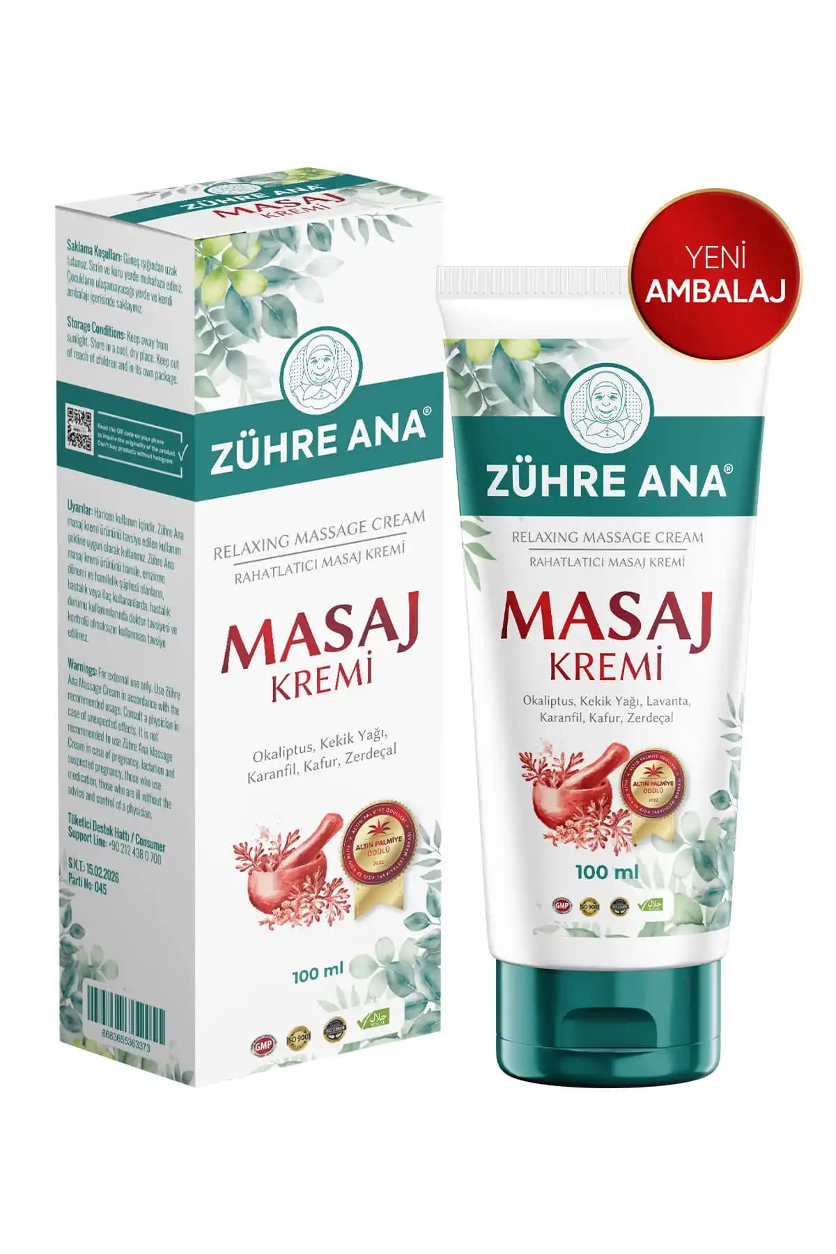 Zühre Ana Masaj Kremi 100 ml: Kas ve Eklem Ağrılarını Hızlı Rahatlatan Mentollü Krem