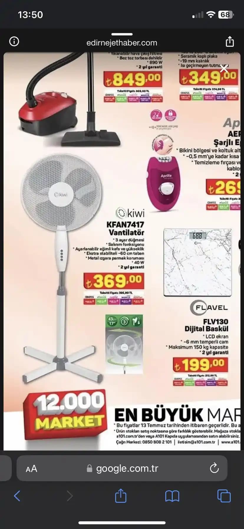 A101 Vantilatörleri: Yaz Ayları İçin Uygun Fiyatlı ve Yüksek Performanslı Seçenekler