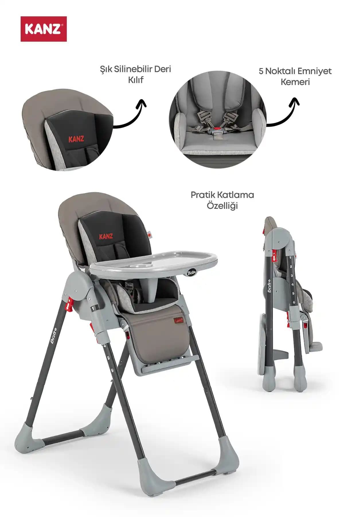 Kanz Bistro Mama Sandalyesi: Güvenli ve Şık Çocuk Sandalyesi Çözümleri