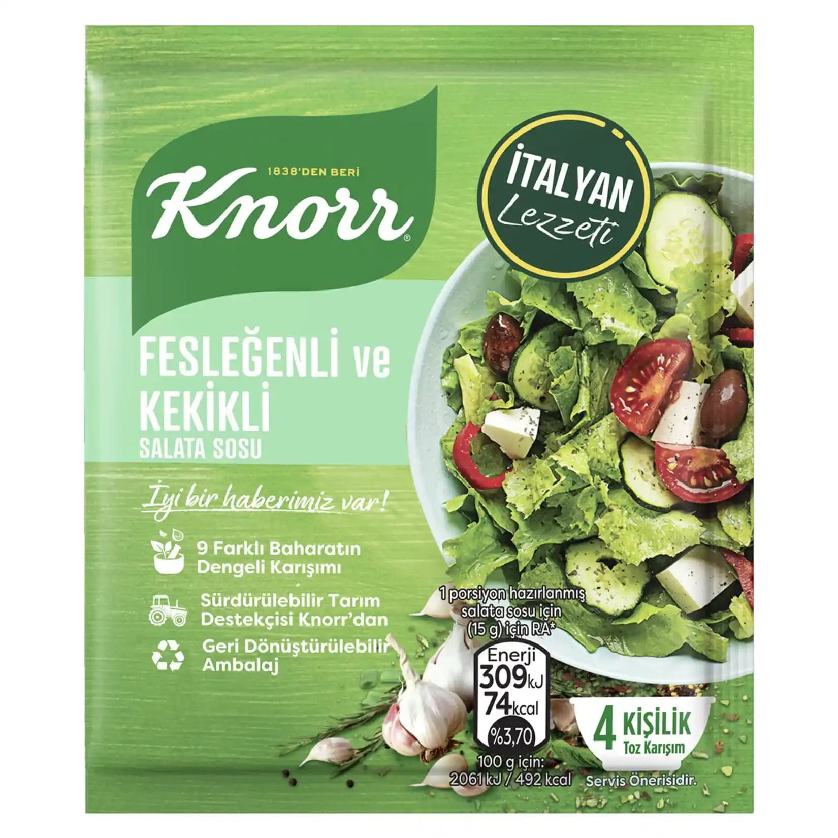 Knorr Fesleğenli Salata Sosu: Doğal ve Pratik Lezzet Katmanı