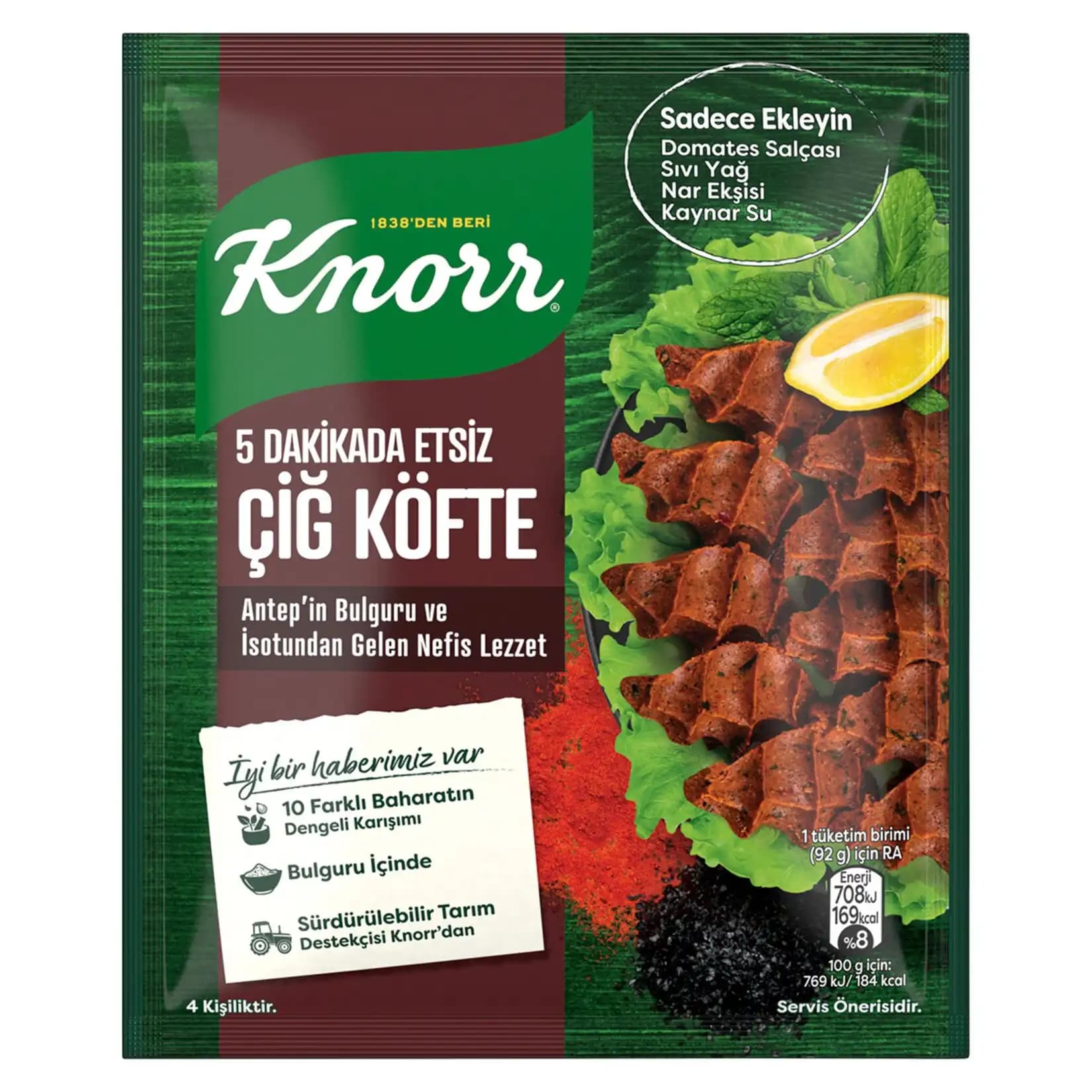Knorr Hazır Çiğ Köfte: Pratik ve Güvenilir Lezzet Seçeneği