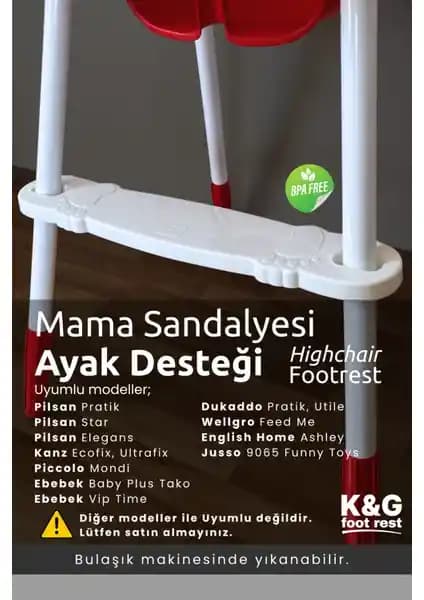 K&G Ayak Desteği ile Bebekler İçin Güvenli ve Konforlu Yemek Deneyimi Sağlayın