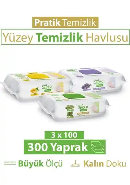 Turco Doğadan Pratik Yüzey Temizlik Havlusu: Doğal Aromalar ve Ekonomik Kullanım